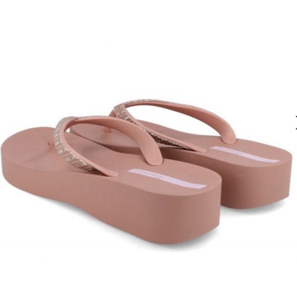 Ipanema Women's Mesh VIII Platform Sandals, Pink/Rose Flip Flop Size 8 - Picture 2 of 6
